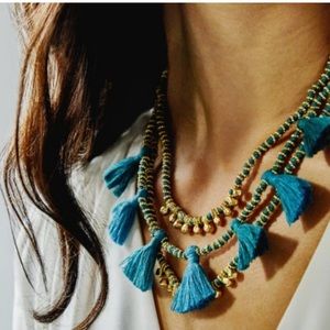 NWT Bluma Project Luna Necklace in Lagoon